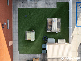 outdoor turf area