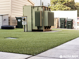 turf area for fire house