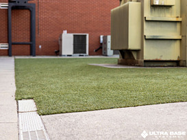 outdoor turf area