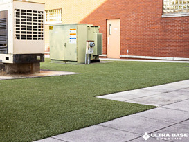 outdoor turf area